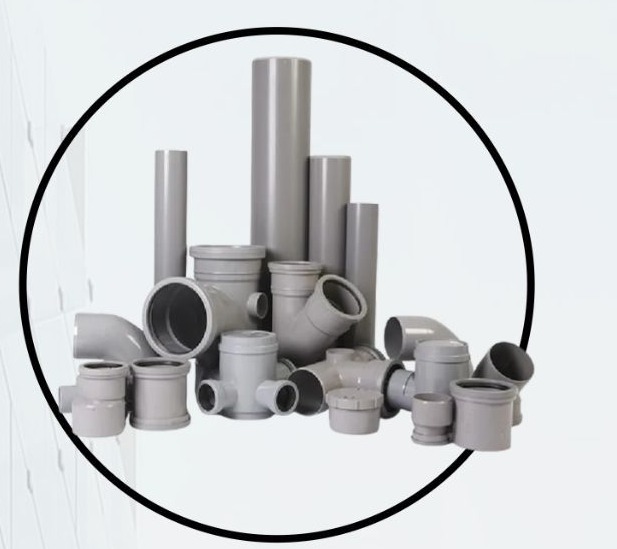 Grey UPVC drainage from the Fusion Plast company profile